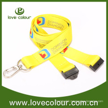 Printed custom logo dye sublimation breakaway lanyard